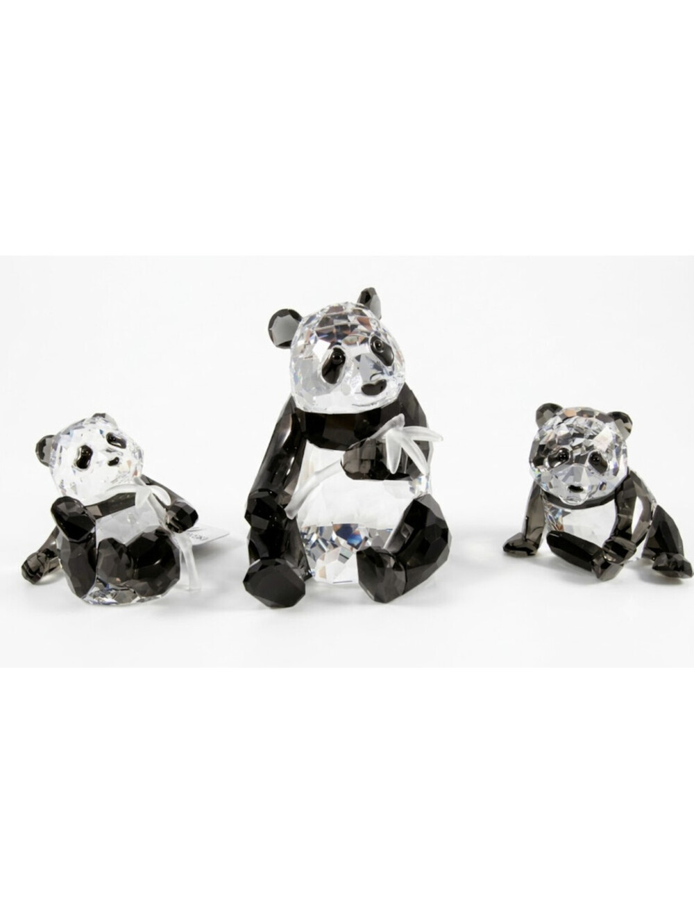 Swarovski SCS 2008 Panda Family Mother 2 Cubs Plaque Designer Signed Heinz Boxed